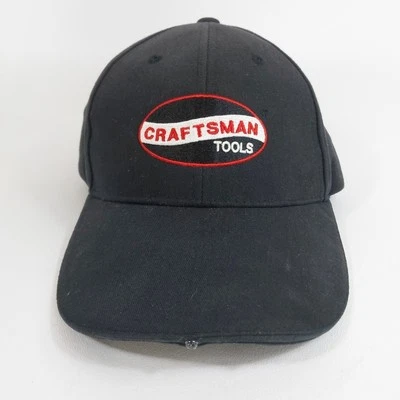 Chapéu boné retrô logotipo retrô alça ajustável preto luz LED Craftsman Tools - Imagem 1 de 4