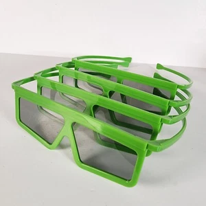 4 Gafas Universal Studios Orlando Shrek 4-D 3D Verdes Prop Universal Orlando - Imagen 1 de 3