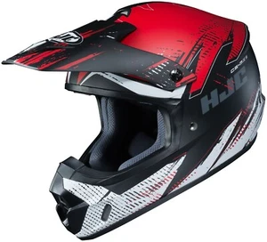 HJC CS-MX2 Motocross Helmet Krypt Gray Red MD Medium ATV CSMX CS-MX II - Picture 1 of 5