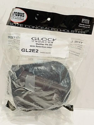 FOBUS MODEL GL-2E2 PADDLE HOLSTER RIGHT HAND FOR GLOCK 17/19 [H] - Image 1 of 2