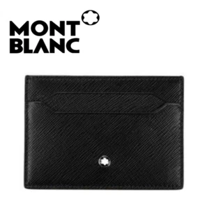 Montblanc Sartorial 5CC Cuero Tarjetero Cartera 114603 Negro, Delgado y Elegante - Imagen 1 de 7