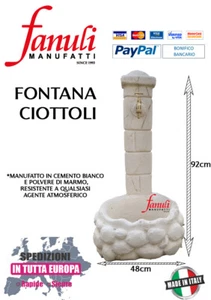 FONTANA CIOTTOLI PER GIARDINO DA RUBINETTO - Foto 1 di 2