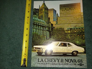 1968 CHEVROLET CHEVELLE SALES BROCHURE / CATALOG / ORIGINAL IN FRENCH / FRANCAIS - Bild 1 von 5