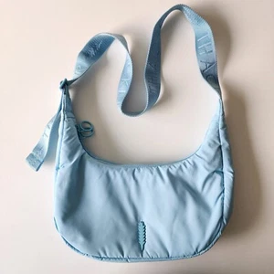 THACKER Feather Escape Sling Bag Powder Blue Crossbody Purse Shoulder Strap Zip - Picture 1 of 22