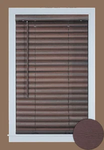 Achim Home Furnishing Cordless GII Luna 2" Slat Mahogany Venetian Window Blinds - Picture 1 of 2