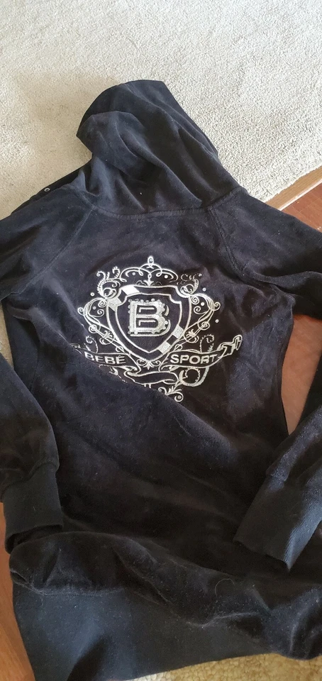  Sudadera con Capucha Bebe Sport XL Negra Con Plateada Talla X Pequeña Foto 1 de 1