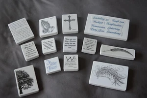 Stempelset "Trauer, Schrift und Schriften", 23tlg., Set 2 - Bild 1 von 9