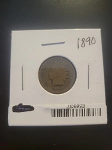 1890 INDIAN HEAD CENT - Picture 1 of 9