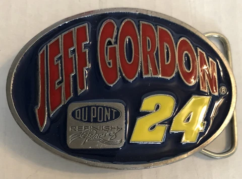 Vtg 1995 Nascar 24 Jeff Gordon Special Edition 4929 Belt Buckle Enamel USA MINT Cover