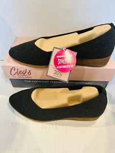 SKECHERS Women's Cleo Sawdust-with Grace Pump, Black, 8.5 - Picture 1 of 6