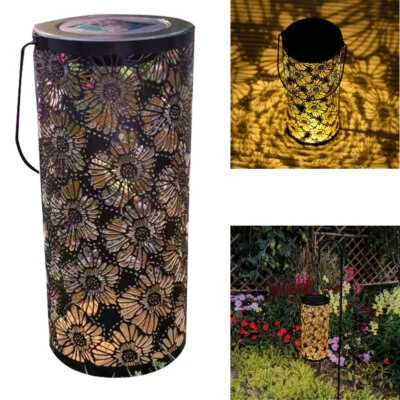 LED Solarlaterne XL 27x12 Zylinder Laterne Dekolicht Laterne Solarlampe Laterne - Bild 1 von 4