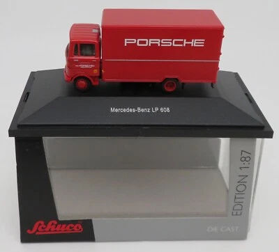 Rara Schuco Ho 1/87 Camion Mercedes-benz MB LP 608 Scuderia Porsche #223701 IN - Immagine 1 di 4