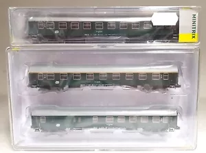 Minitrix, 3tlg. Konvolut 18251+18451, 3tlg. Set Schnellzugwagen der CD,N,NEU&OVP - Bild 1 von 5