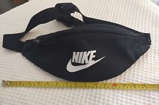 Nike Waist Hip Fanny Pack Bag Sling Belt Black Logo Adjustable Unisex
