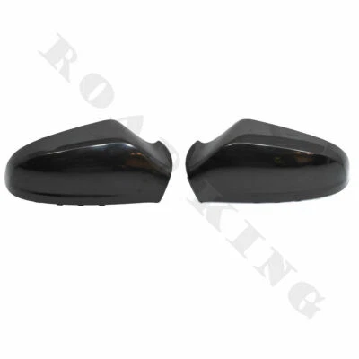 2 x Per Opel Astra H Black Sinsitro + Destro Calotte Degli Specchietti Laterali - Immagine 1 di 4