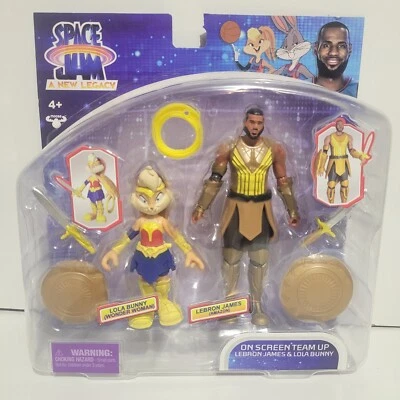 SPACE JAM A NEW LEGACY Lebron James Amazon & Lola Bunny Wonder Woman Juguete NUEVO Foto 1 de 2