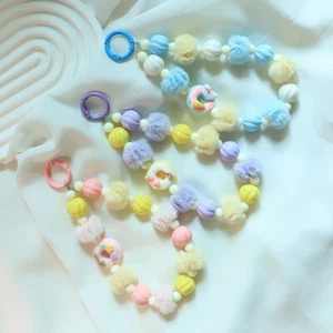 Anti-Lost Phone Chain Bracelet Colored Beaded Mobile Chain Lanyard - Photo 1 sur 14
