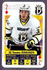 2013-14 Finnish SM LIIGA Playing Card #28 Teemu Rinkinen