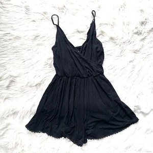 Hollister | Black Romper Shorts Spagetthi Straps XS - Picture 1 of 8