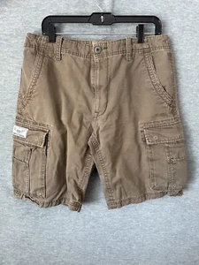 VINTAGE JNCO Shorts Mens 34 Khaki Cargo Baggy Y2K 90s - Picture 1 of 10