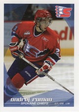 2007/08 Spokane Chiefs - ONDREJ ROMAN [BK Mlada Boleslav] Czechia