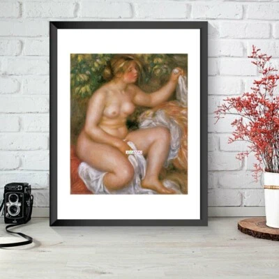 Pierre-August Renoir, After the Bath, impresión artística impresionista desnudo Foto 1 de 2