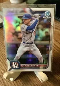 2022 Bowman Chrome Refactor FREDDIE FREEMAN #100 Los Angeles Dodgers #350/399 - Picture 1 of 2