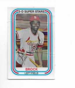 1976 Kellogg's 3-D Super Stars Lou Brock #40