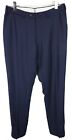 SUITSUPPLY Brescia Trousers Men's UK 36L / W33 Wool Patterned Pleated Dark Blue
