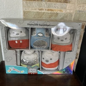 LIMITED EDITION 5” Squishmallows 5 Pk Disney 100 Anniversary New & Never Opened - Picture 1 of 3