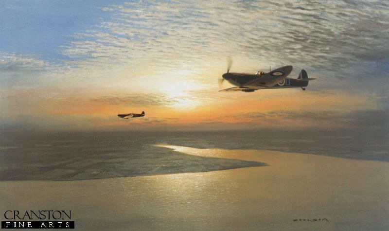 Ltd ed RAF пилот подпись Spitfire битвы за Британию печати. от Gerald Coulson - Изображение 1 из 1
