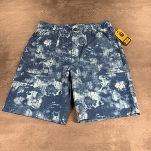 Carhartt Camo Shorts Kids Boys XL 18-20 Blue Cargo Hybrid Lightweight QuickDry - Picture 1 of 8