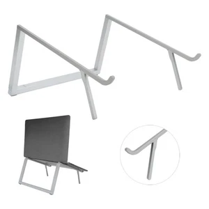 Laptop Stand Aluminium Tablet Riser Foldable Notebook Holder Silver Y1 CB - Afbeelding 1 van 22
