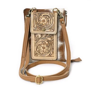 Taschen kleine Crossbody Handy Geldbörsen für Frauen handbesetzt Western Style Ph... - Bild 1 von 6