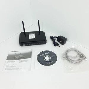 TRENDnet TEW-731BR Version V2.OR Wireless Home Router N300 4-Port 300Mbps TESTED - Picture 1 of 19