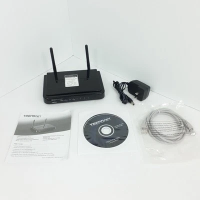 TRENDnet TEW-731BR Version V2.OR Wireless Home Router N300 4-Port 300Mbps TESTED - Image 1 of 4