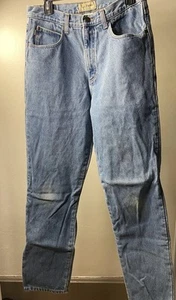 L.L. Pantalones de mezclilla forrados de franela azul calce clásico Bean para hombre talla 32x34 - Imagen 1 de 13