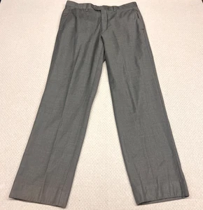 Santorelli Pants Mens 34x31 Gray Romeo Wool Dress Slacks Classic Vintage - Picture 1 of 9