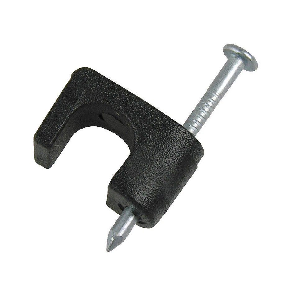 GARDNER BENDER PSB-100 Cable Staple,1/4In,Plastic,Coax,Pk100 6LVH6