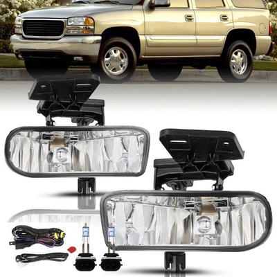 2 piezas faros antiniebla para GMC Yukon 99-02 Sierra 1500 2500HD 3500 2000-2006 con cableado Foto 1 de 4