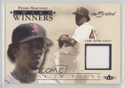 Camisetas de plata Fleer inScribted Award Winners 2004/175 Pedro Martínez Salón de la fama Foto 1 de 2