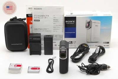 [NEAR MINT in BOX w/case] SONY HDR-GW77V Video Camera Handycam Black From JAPAN - Image 1 of 4