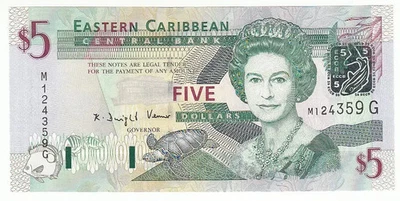 (FR1) Eastern Caribbean, CARAÏBES 5 DOLLARS, Grenada, P42g NEUF AMC031 - Photo 1/2