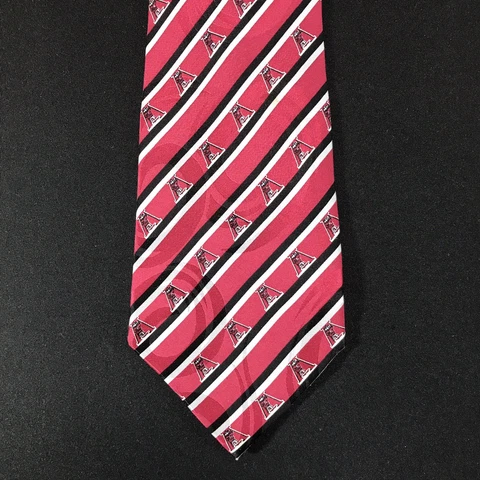 University Alabama Tie Red Black Stripe Logo Crimson Roll Tide Football Mens Cover