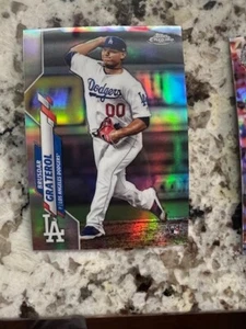 2020 TOPPS CHROME REFRACTOR ROOKIE CARD LOS ANGELES DODGERS BRUSDAR GRATEROL #91 - Picture 1 of 1