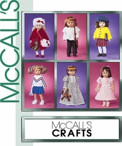2002 18" Muñeca Ropa Vestido Abrigo Camisón Costura Patrón McCall's 3900 Nuevo Fuera de Stock - Imagen 1 de 2