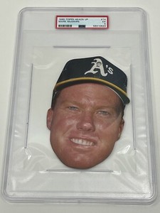 Mark McGwire Oakland Athletics 1990 Topps Heads Up #14 PSA 5 EX