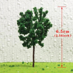 D7040 20-80pcs N HO Scale 7cm Model Tree Iron Wire Railroad Diorama Mini Scenery - Picture 1 of 11