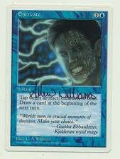 MTG Artist Proof Enervate Fifth Edition L.A. Williams Magic The Gathering Signed