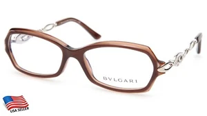 NEW BVLGARI 4030-B 5031 BROWN EYEGLASSES  FRAME 54-16-130mm B32mm Italy - Picture 1 of 10